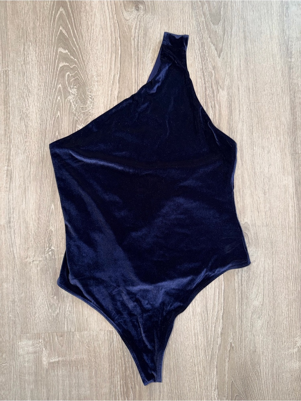 Athleta One-Shoulder Velvet Women’s One-Piece in Deep Blue